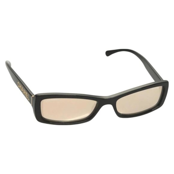CHANEL Sunglasses plastic Black CC Auth SW928V - Picture 1 of 12